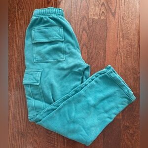 Aritzia cargo track pant blue